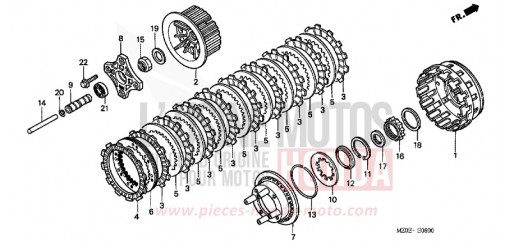 EMBRAYAGE GL1500C1 de 2001